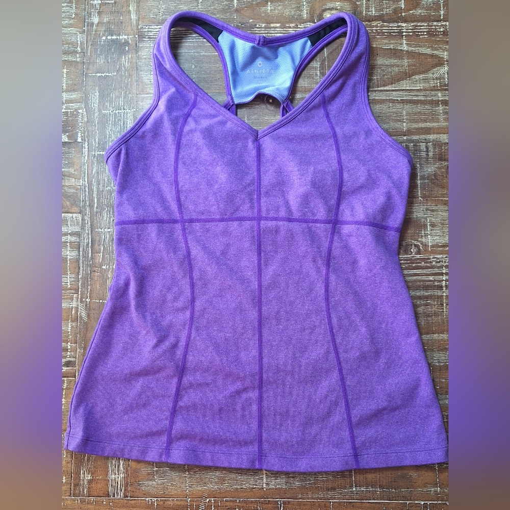 Athleta‎ Womens Tank Top Purple Size M Athletic Top Yoga or Fitness Wear